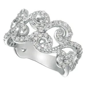0.80 ct Natural Round Cut Diamond Ring G SI 14K White Gold