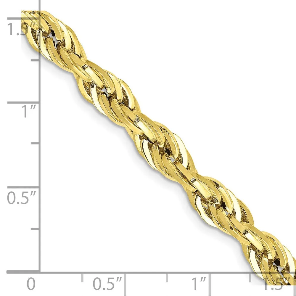 10k 5.4mm Semi-Solid Rope Chain