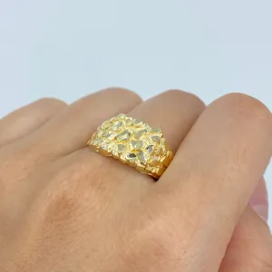 10K Chunky Nugget Ring