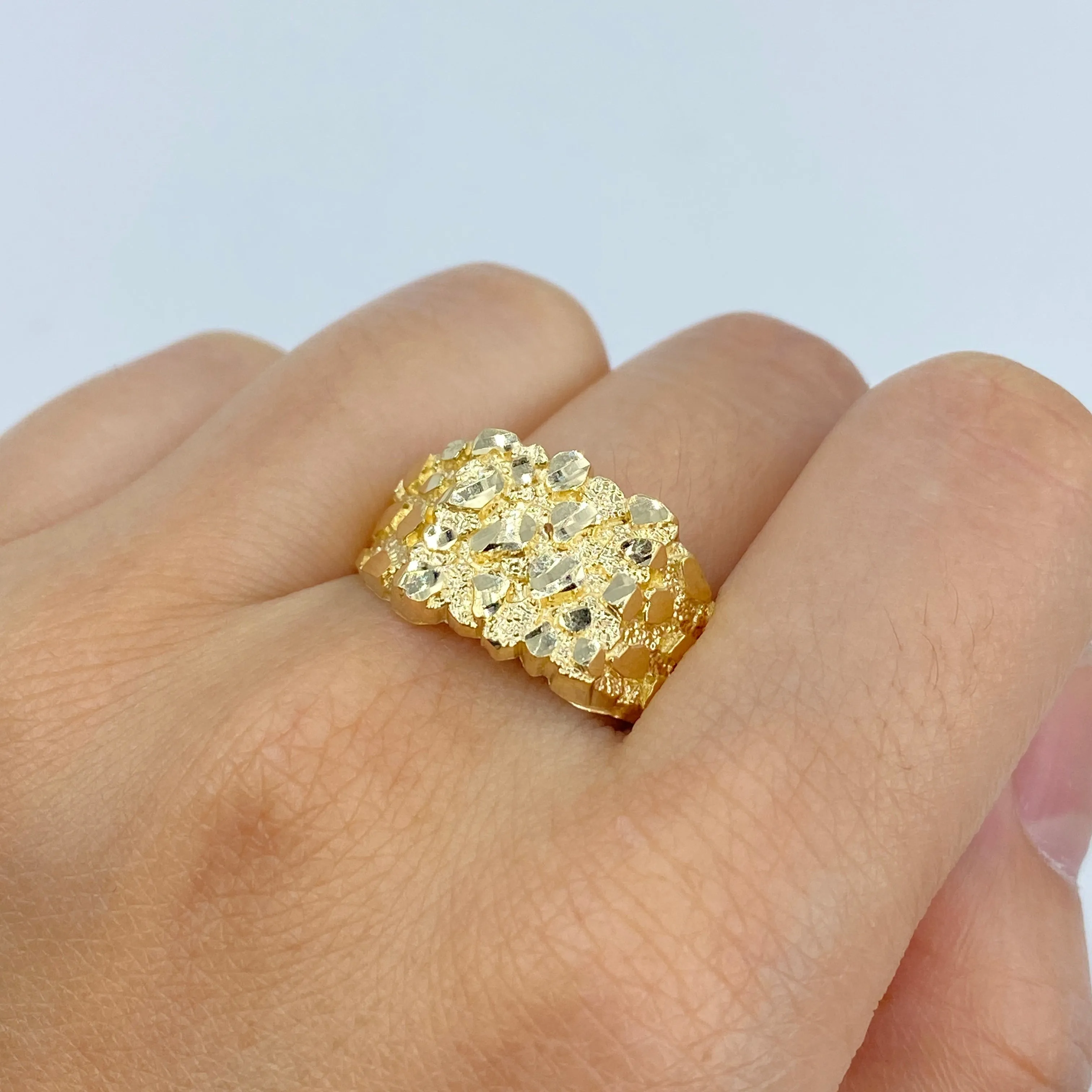 10K Chunky Nugget Ring