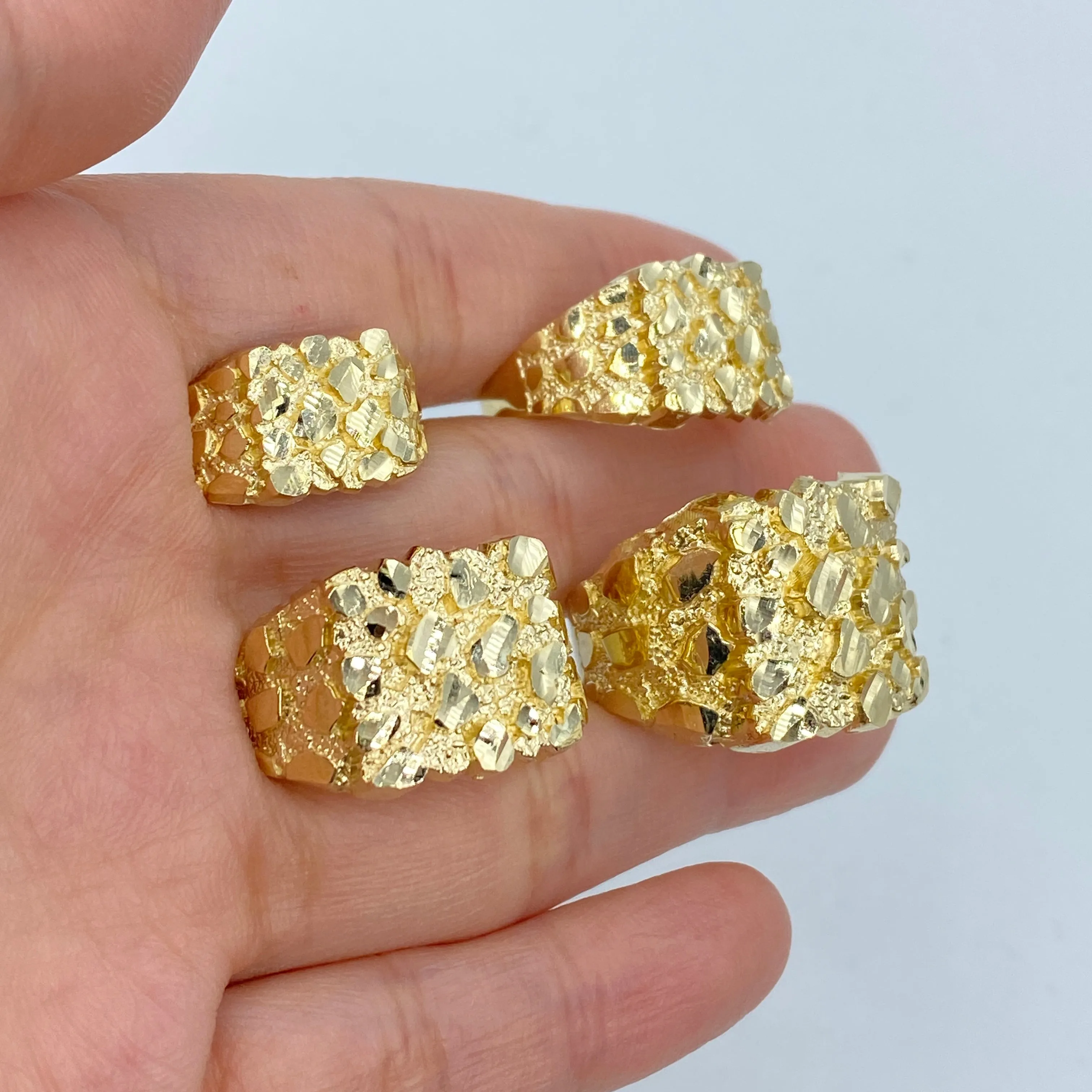 10K Chunky Nugget Ring