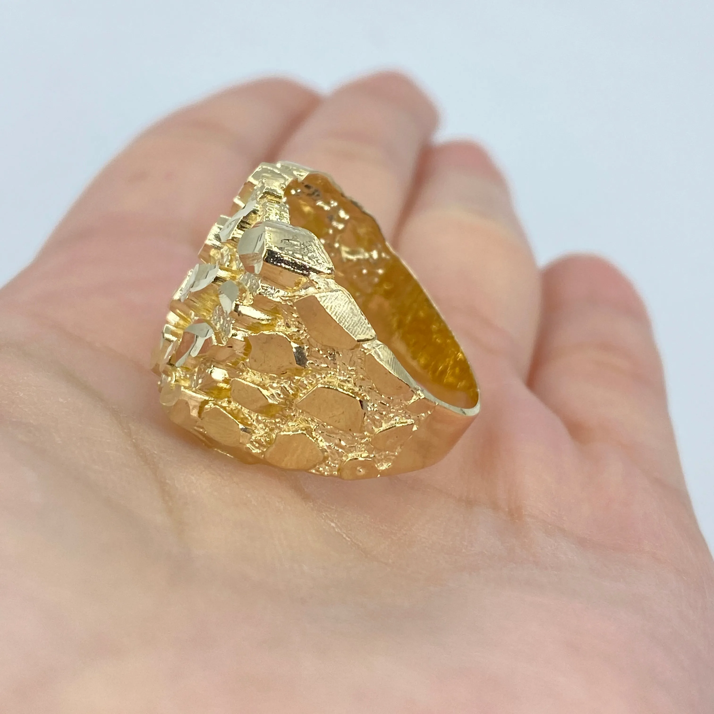 10K Chunky Nugget Ring
