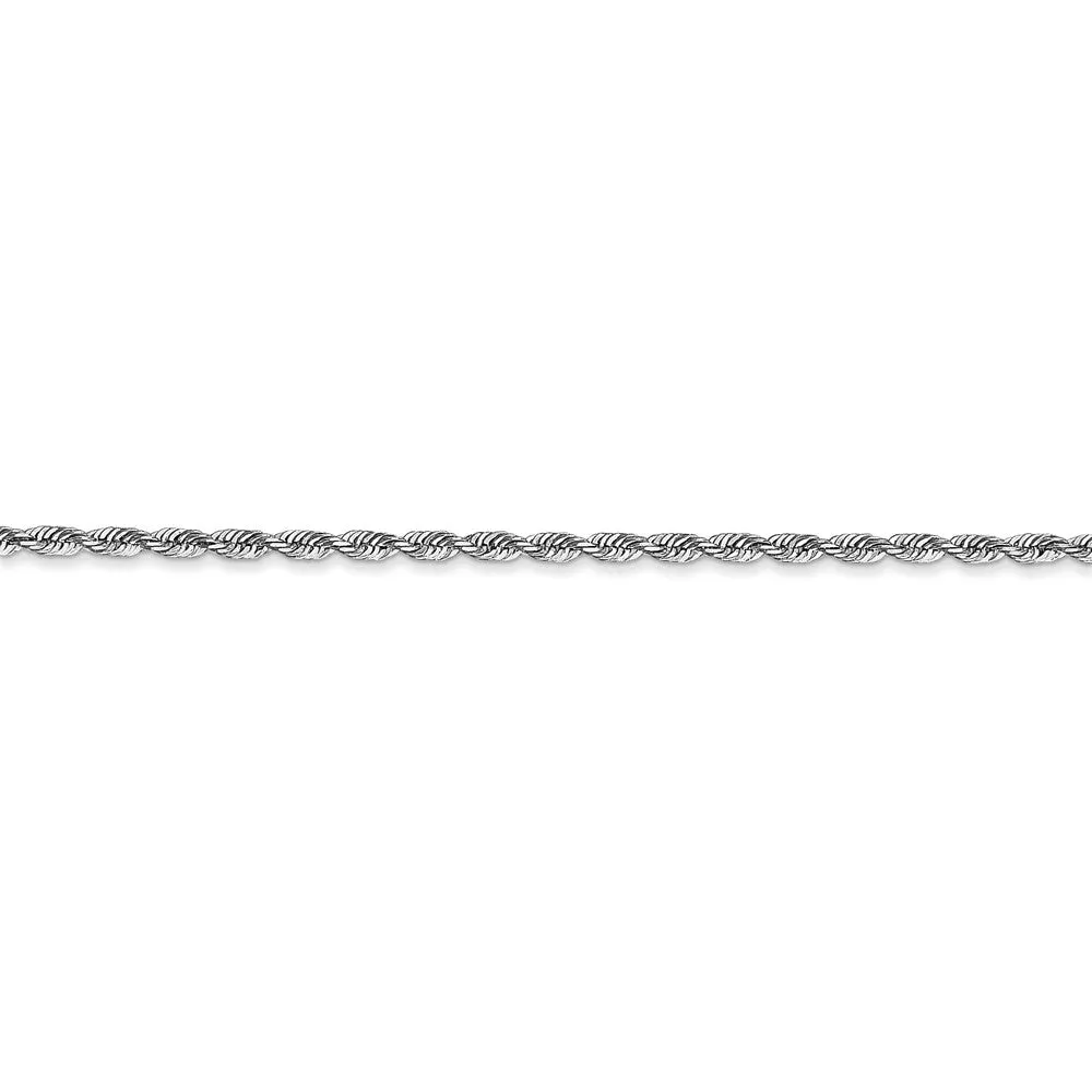 10k White Gold 1.85mm D/C Quadruple Rope Chain