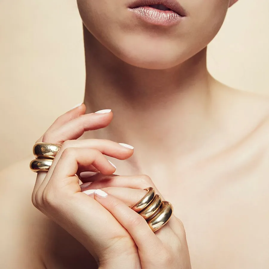 10mm Bronze Organic Ring