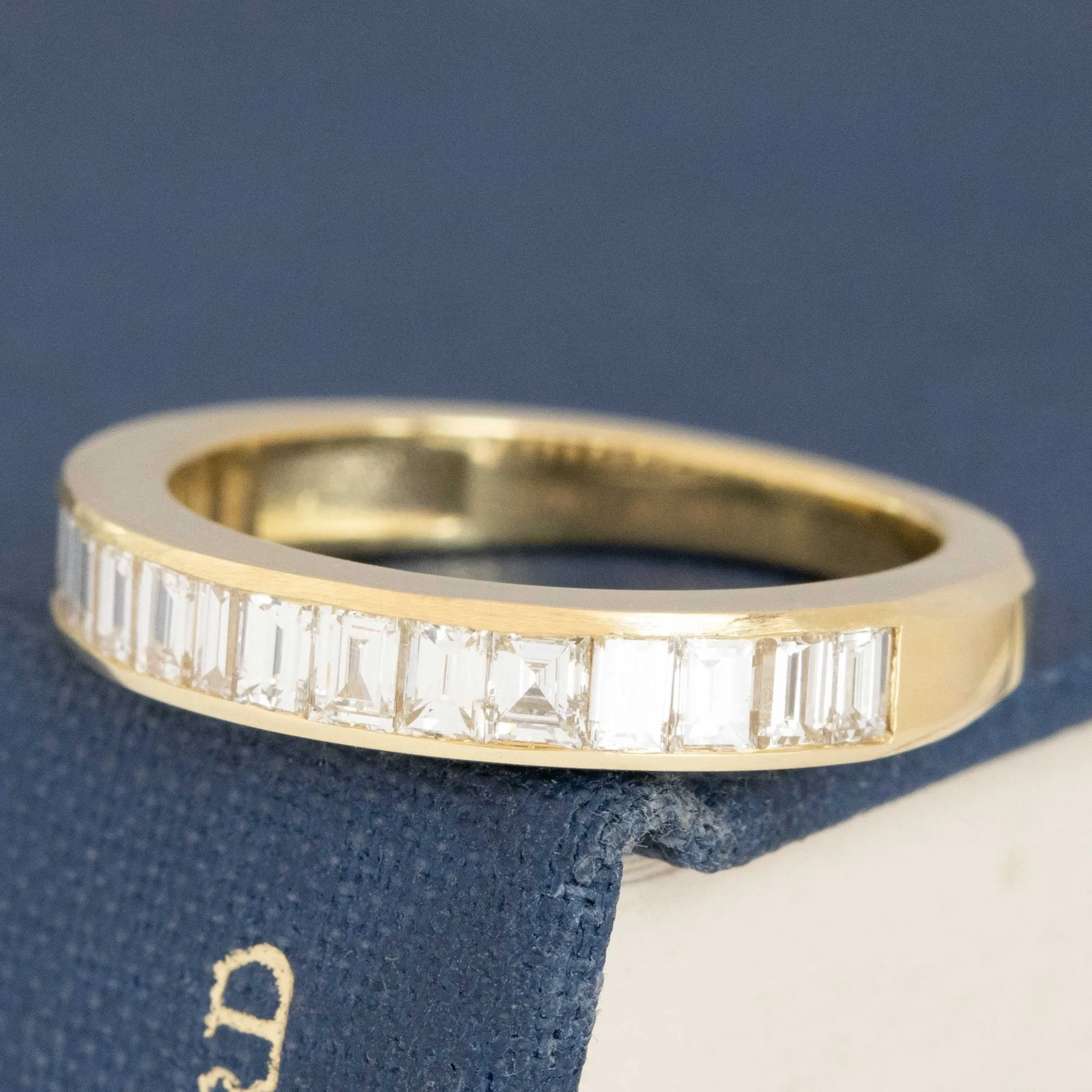 1.10ctw Baguette Cut Diamond Channel Set Band