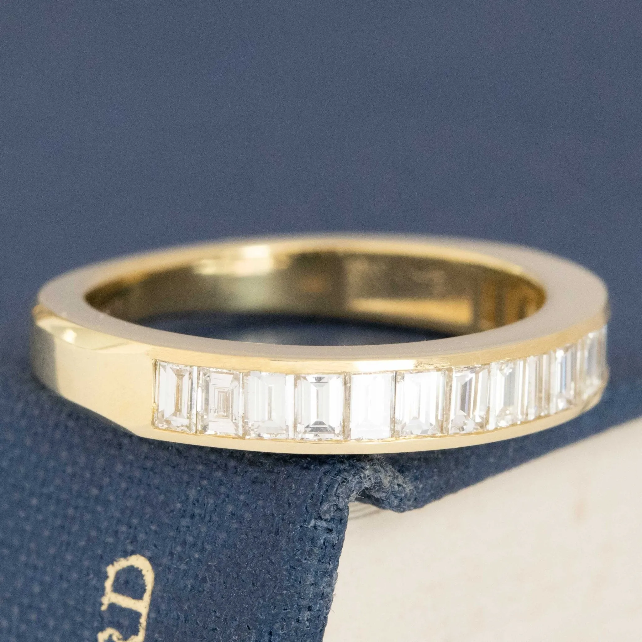 1.10ctw Baguette Cut Diamond Channel Set Band