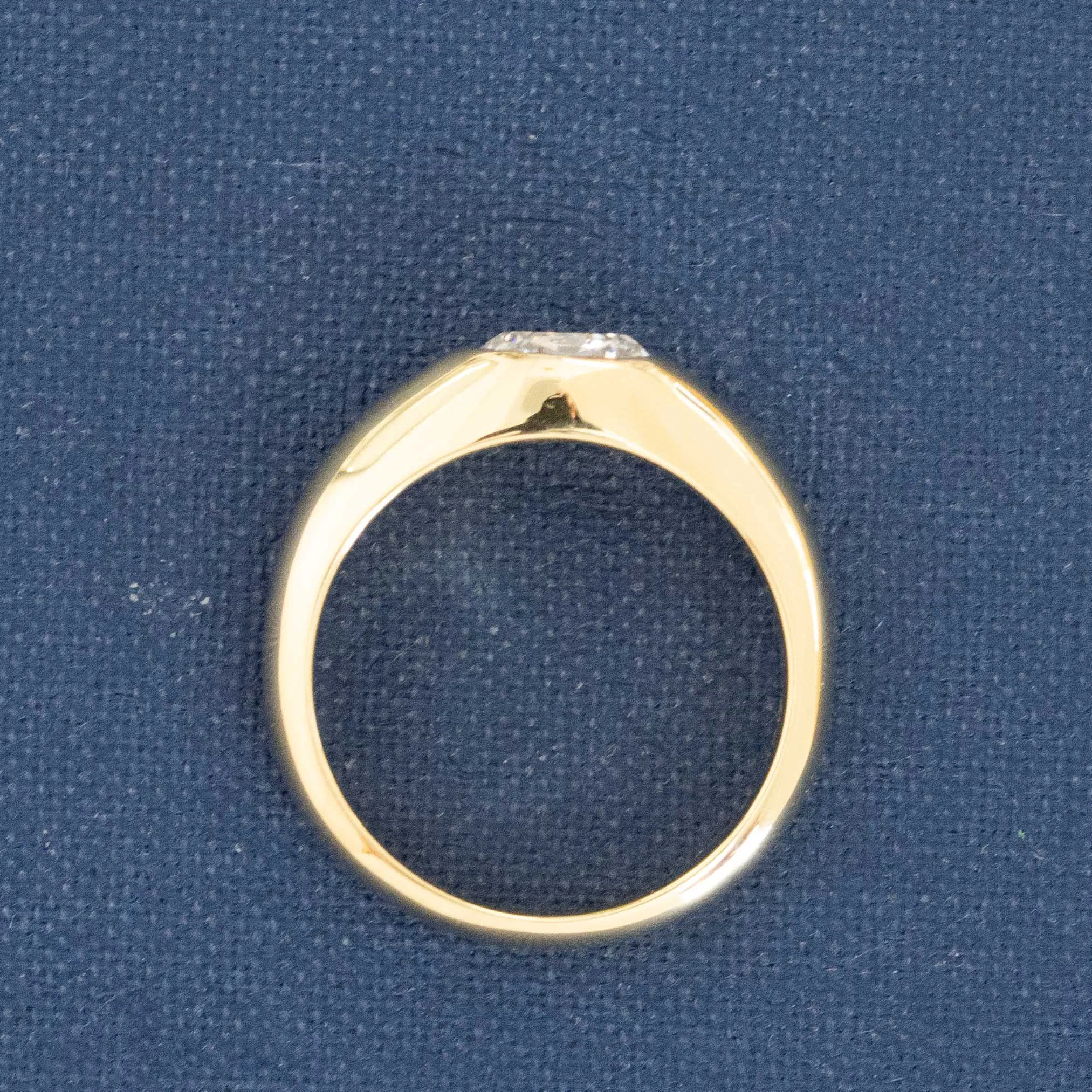 1.10ctw Oval Old Mine Cut Diamond Ring