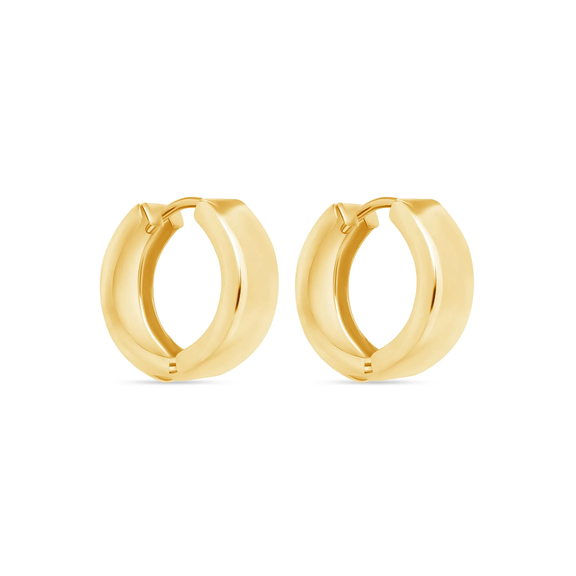 14K Gold Huggie Earrings