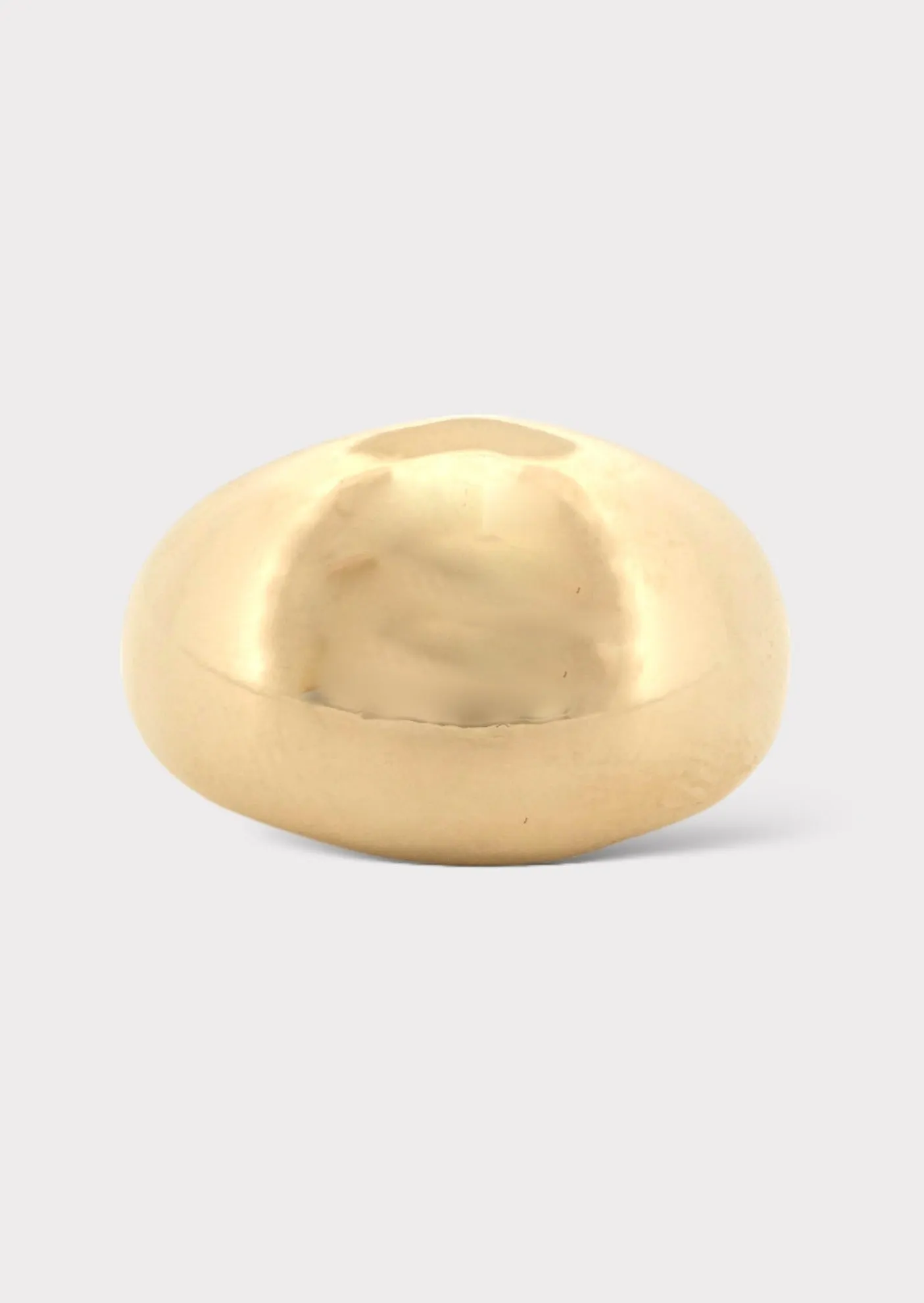 14k Gold Light Weight Domed Ring