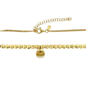 14K Gold Plated Beads Necklace