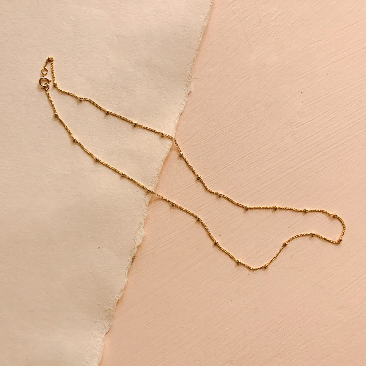 14kt Gold Fill Bola Chain Necklace