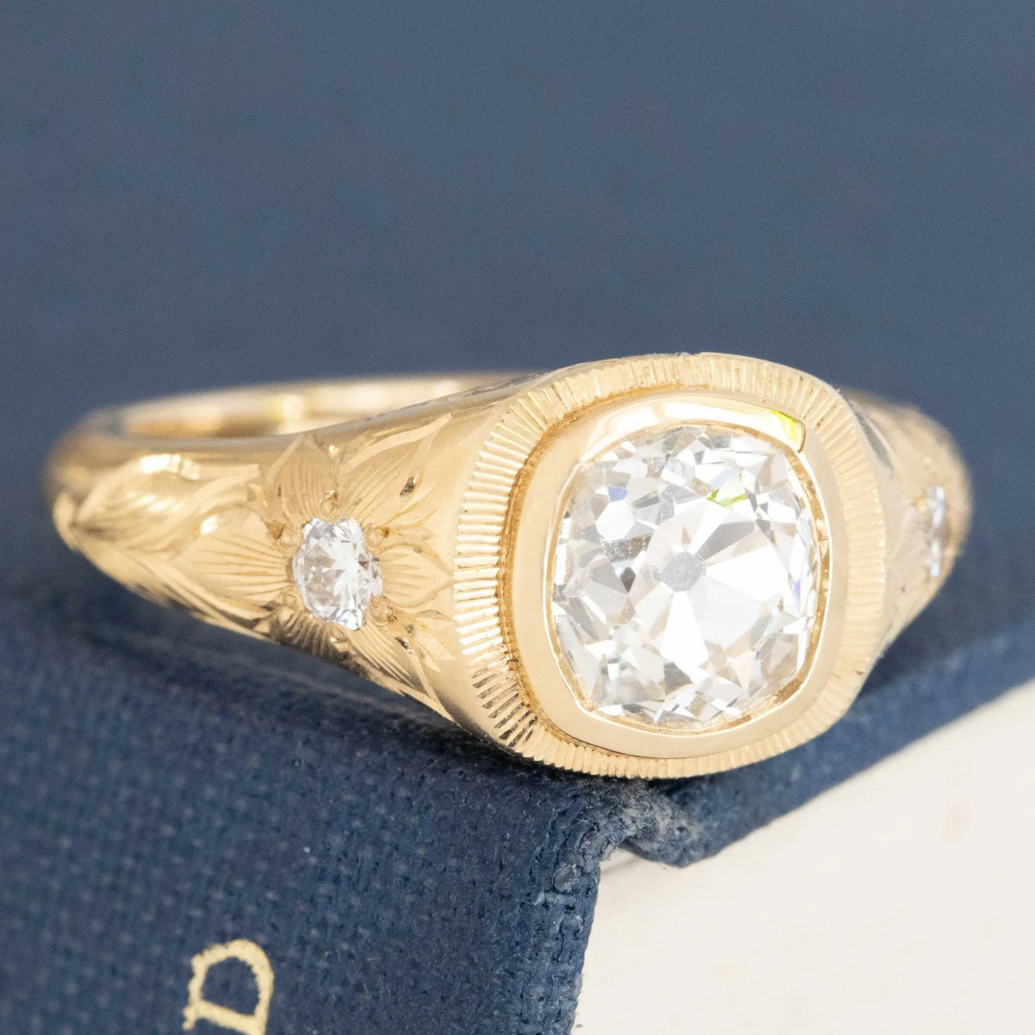 1.62ct Old Mine Cut Diamond Solitaire JbyG x ARTIFEX FINE
