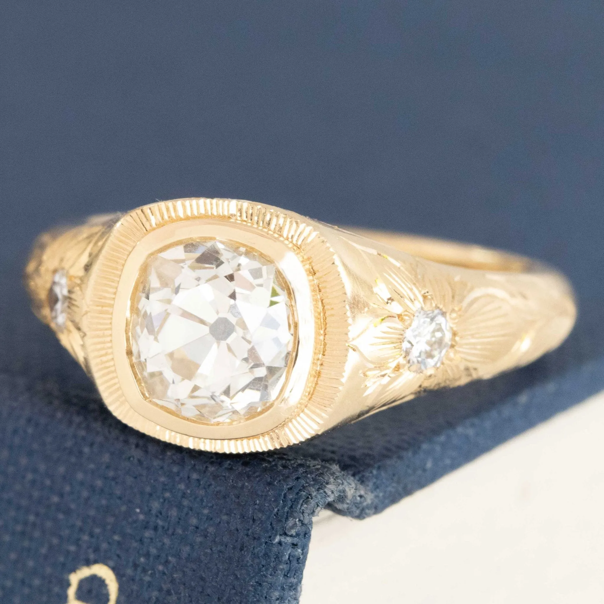 1.62ct Old Mine Cut Diamond Solitaire JbyG x ARTIFEX FINE