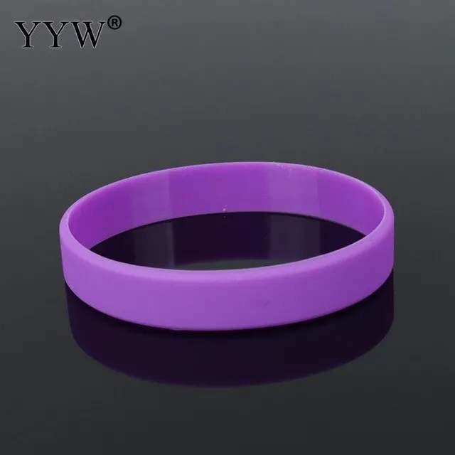 16cm Unisex Trendy Silicone Rubber Flexible Wristband Wrist Band Cuff Bracelet Bangle For Kids Boys Girls Bracelet Team Game