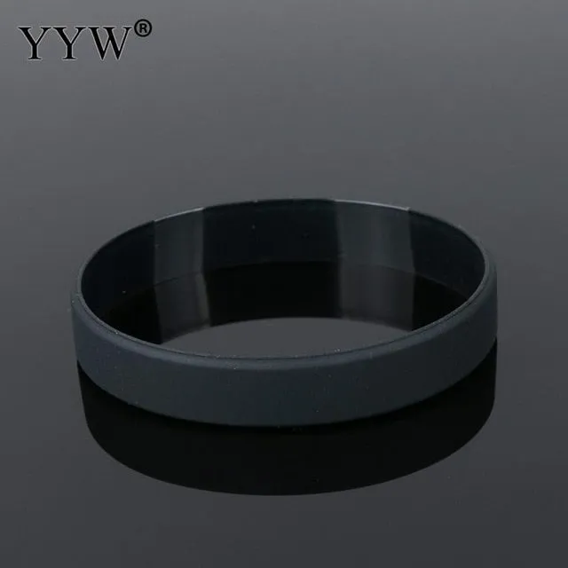 16cm Unisex Trendy Silicone Rubber Flexible Wristband Wrist Band Cuff Bracelet Bangle For Kids Boys Girls Bracelet Team Game