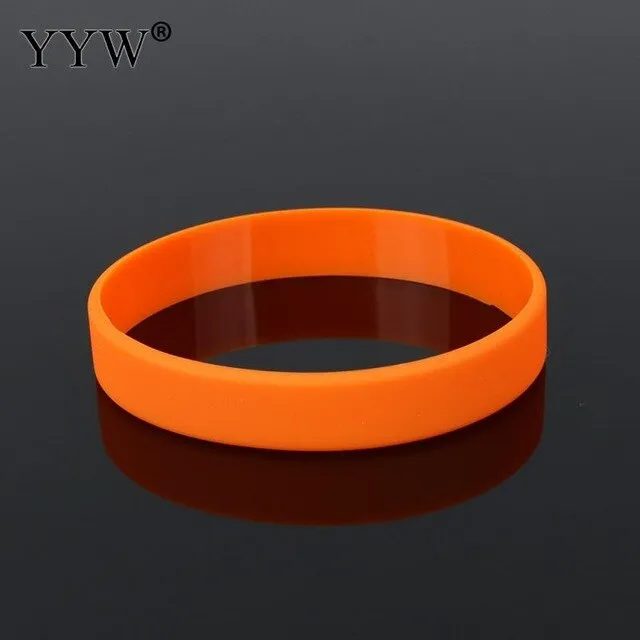 16cm Unisex Trendy Silicone Rubber Flexible Wristband Wrist Band Cuff Bracelet Bangle For Kids Boys Girls Bracelet Team Game