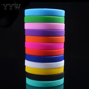 16cm Unisex Trendy Silicone Rubber Flexible Wristband Wrist Band Cuff Bracelet Bangle For Kids Boys Girls Bracelet Team Game