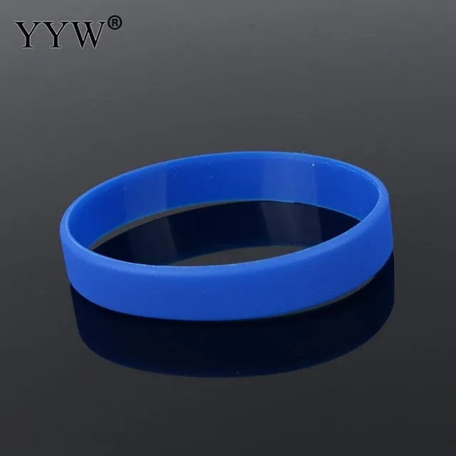 16cm Unisex Trendy Silicone Rubber Flexible Wristband Wrist Band Cuff Bracelet Bangle For Kids Boys Girls Bracelet Team Game