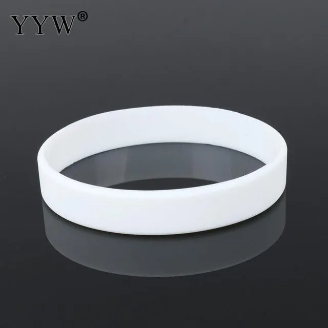 16cm Unisex Trendy Silicone Rubber Flexible Wristband Wrist Band Cuff Bracelet Bangle For Kids Boys Girls Bracelet Team Game