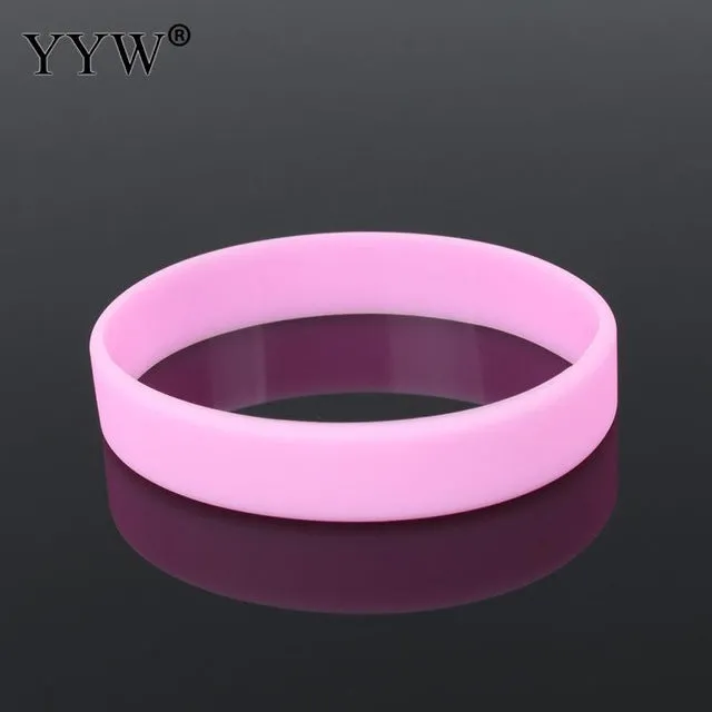 16cm Unisex Trendy Silicone Rubber Flexible Wristband Wrist Band Cuff Bracelet Bangle For Kids Boys Girls Bracelet Team Game