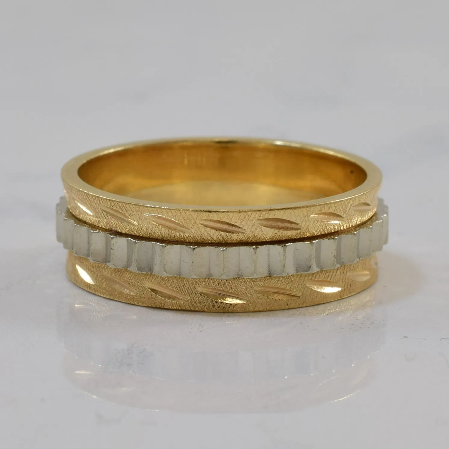 1930s Two Tone Gold Band | SZ 8.5 |