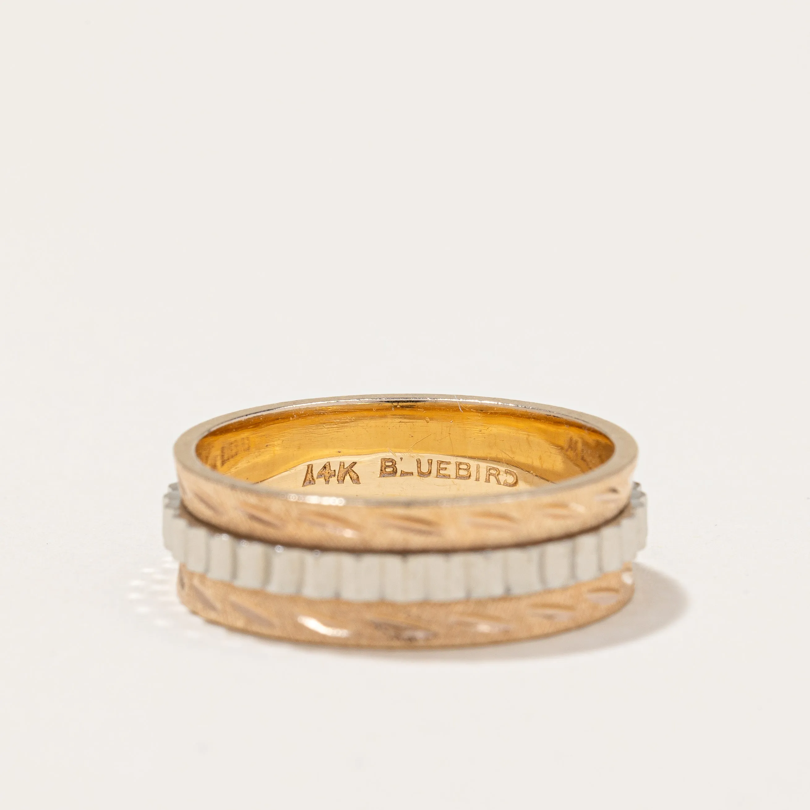 1930s Two Tone Gold Band | SZ 8.5 |