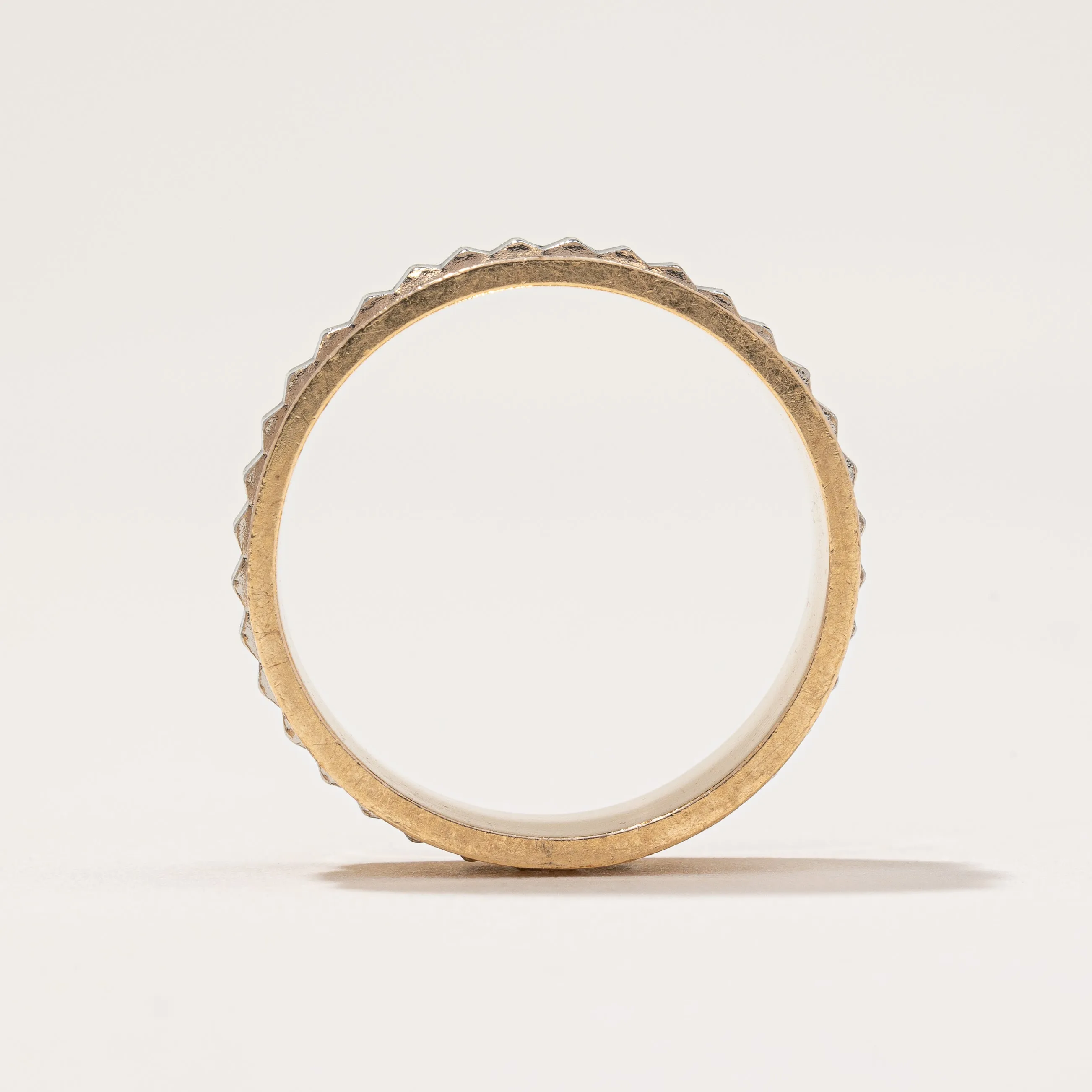 1930s Two Tone Gold Band | SZ 8.5 |