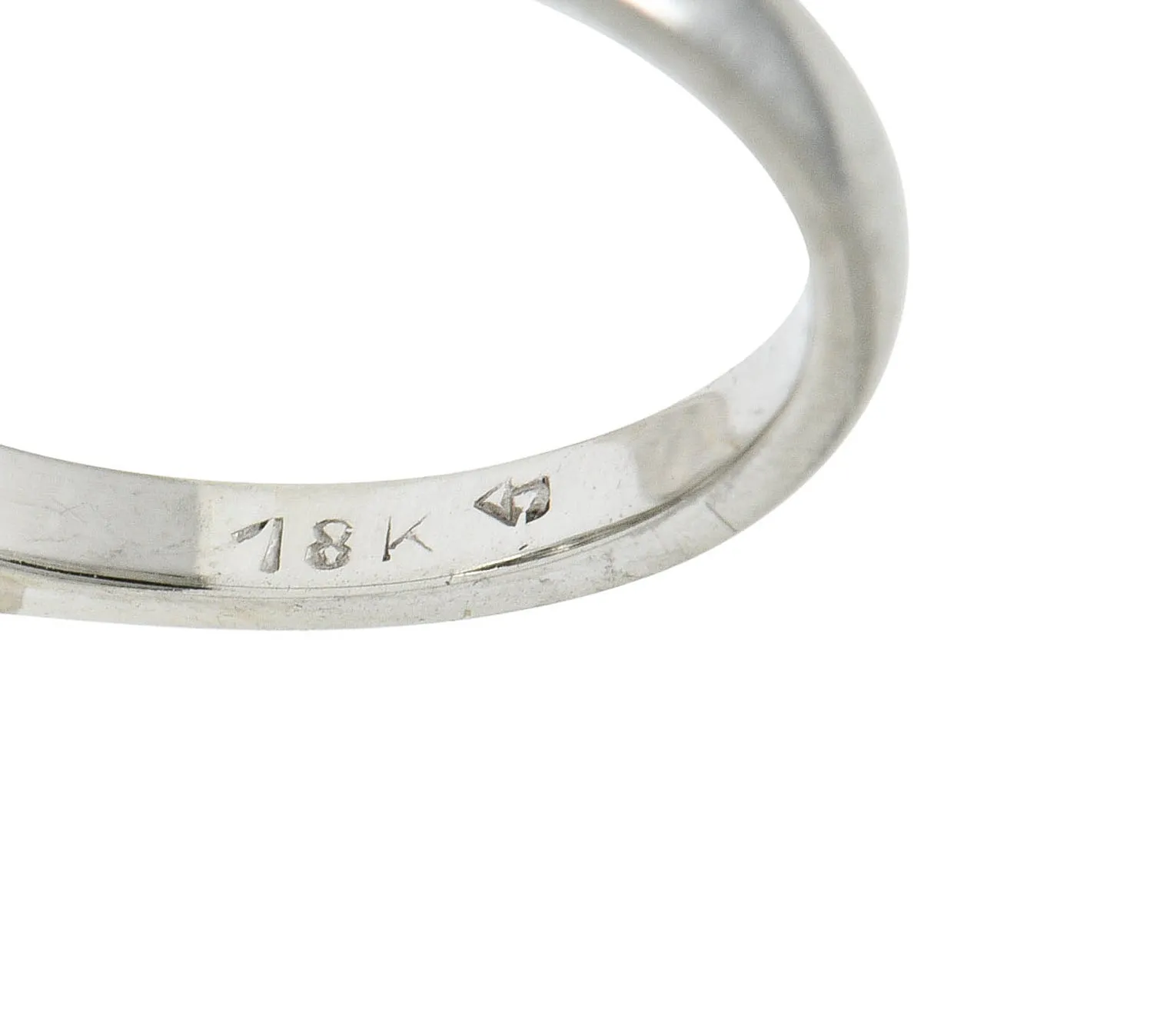 1950's Mid-Century 1.21 CTW Diamond Platinum Cluster Ring