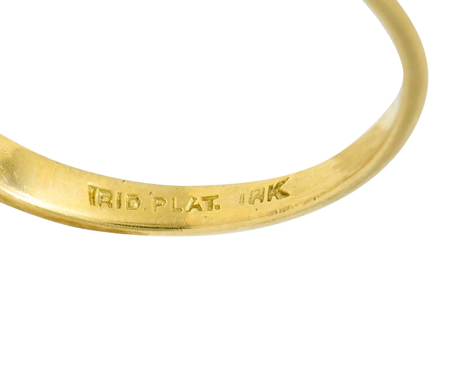 1950's Tiffany & Co. 0.50 CTW Diamond Platinum 18 Karat Gold Solitaire Engagement Ring