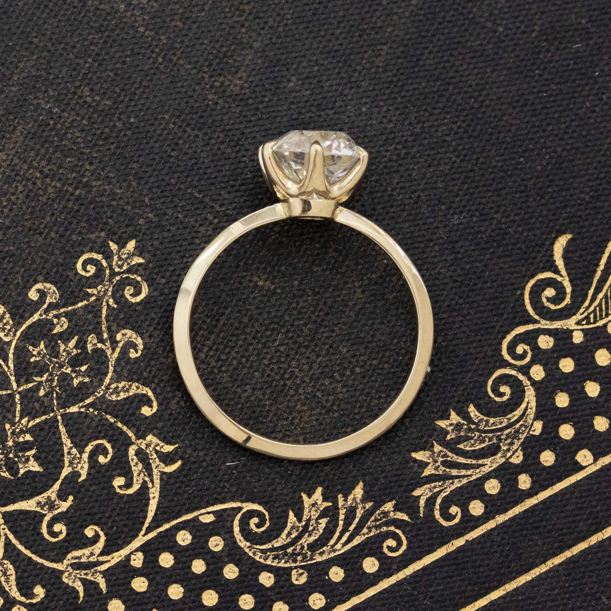 2.01ct Old Mine Cut Diamond Solitaire, GIA L SI2