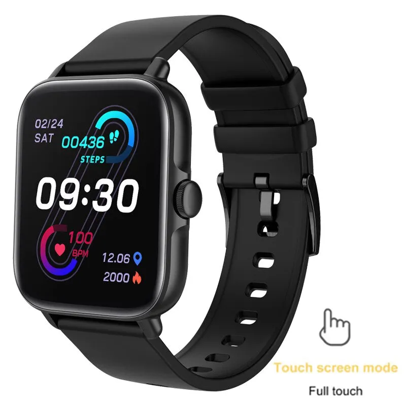 2022 New Color Screen Smart Watch Ladies Men Full Touch Fitness Tracker Blood Pressure Smart Clock Ladies Smart Watch Women Box