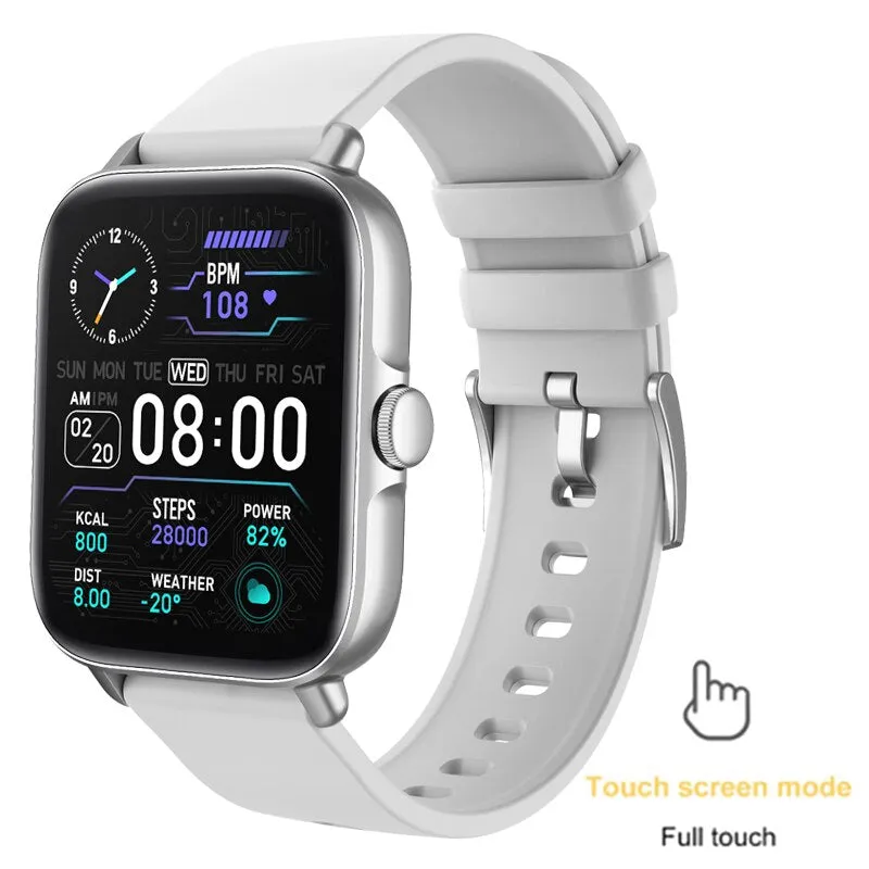 2022 New Color Screen Smart Watch Ladies Men Full Touch Fitness Tracker Blood Pressure Smart Clock Ladies Smart Watch Women Box