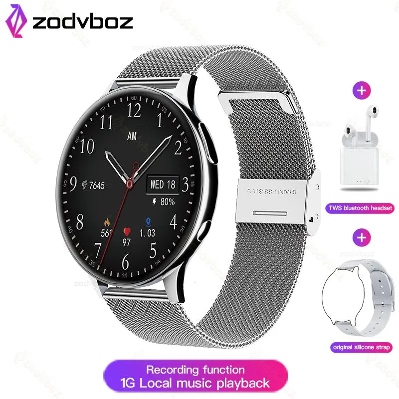 2022 NEW NFC Smart Watch Men Local Music Playback Bluetooth Answer Call Watches Women Waterproof Smartwatch Support Recording