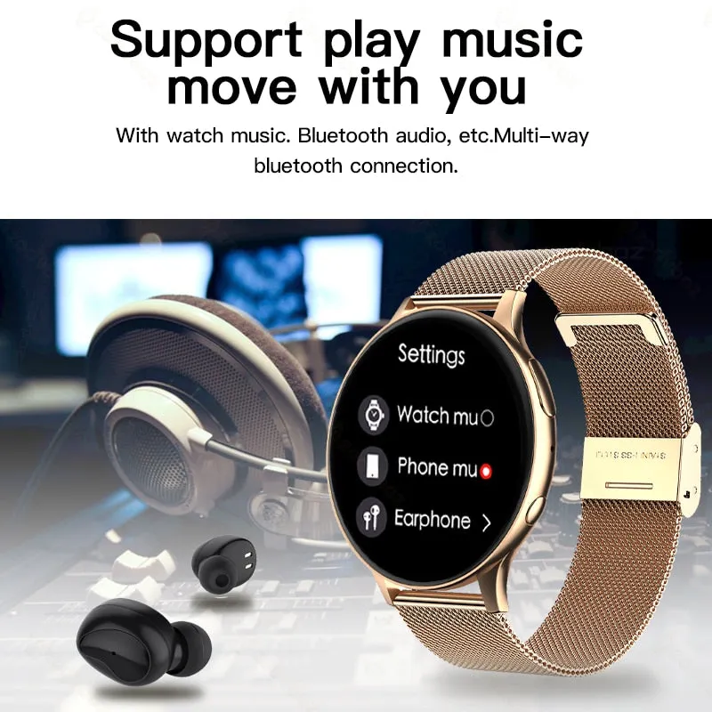 2022 NEW NFC Smart Watch Men Local Music Playback Bluetooth Answer Call Watches Women Waterproof Smartwatch Support Recording