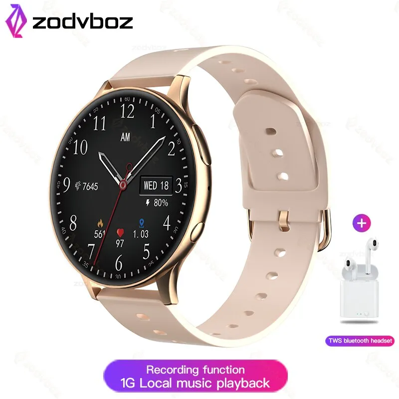 2022 NEW NFC Smart Watch Men Local Music Playback Bluetooth Answer Call Watches Women Waterproof Smartwatch Support Recording