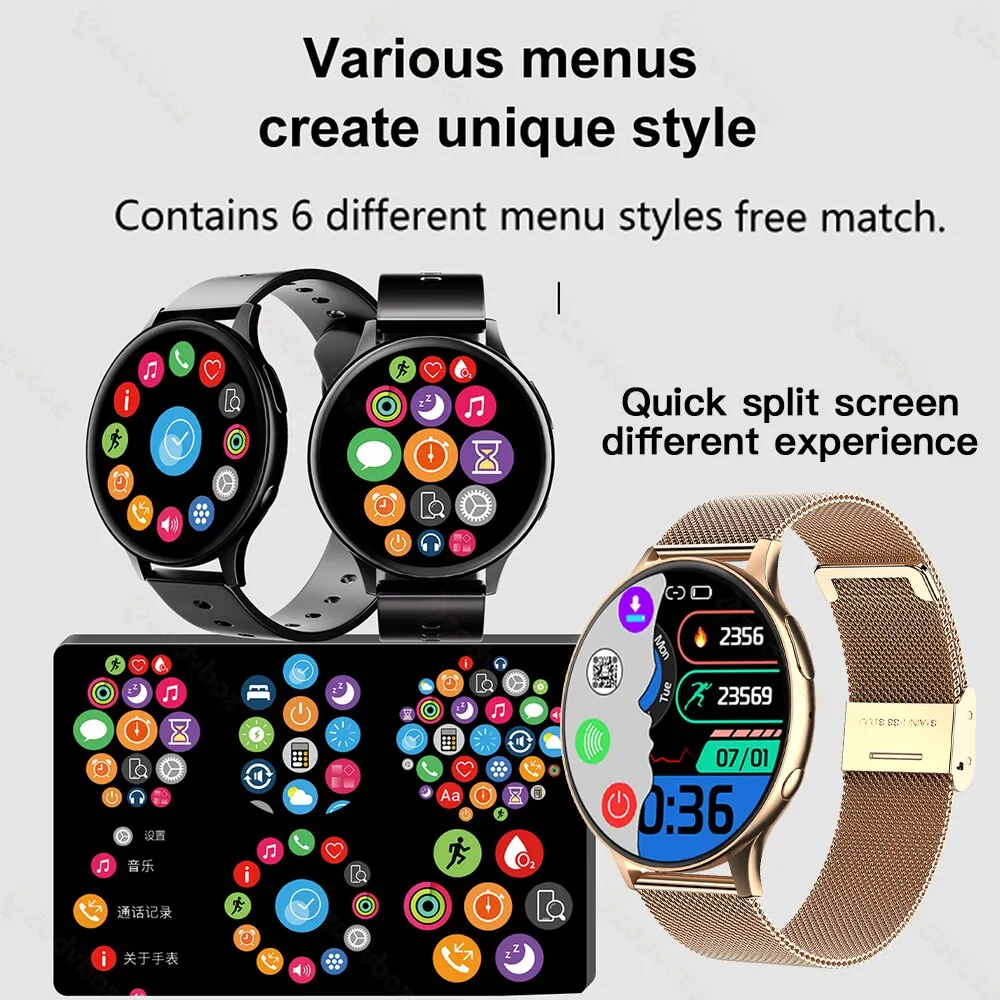 2022 NEW NFC Smart Watch Men Local Music Playback Bluetooth Answer Call Watches Women Waterproof Smartwatch Support Recording