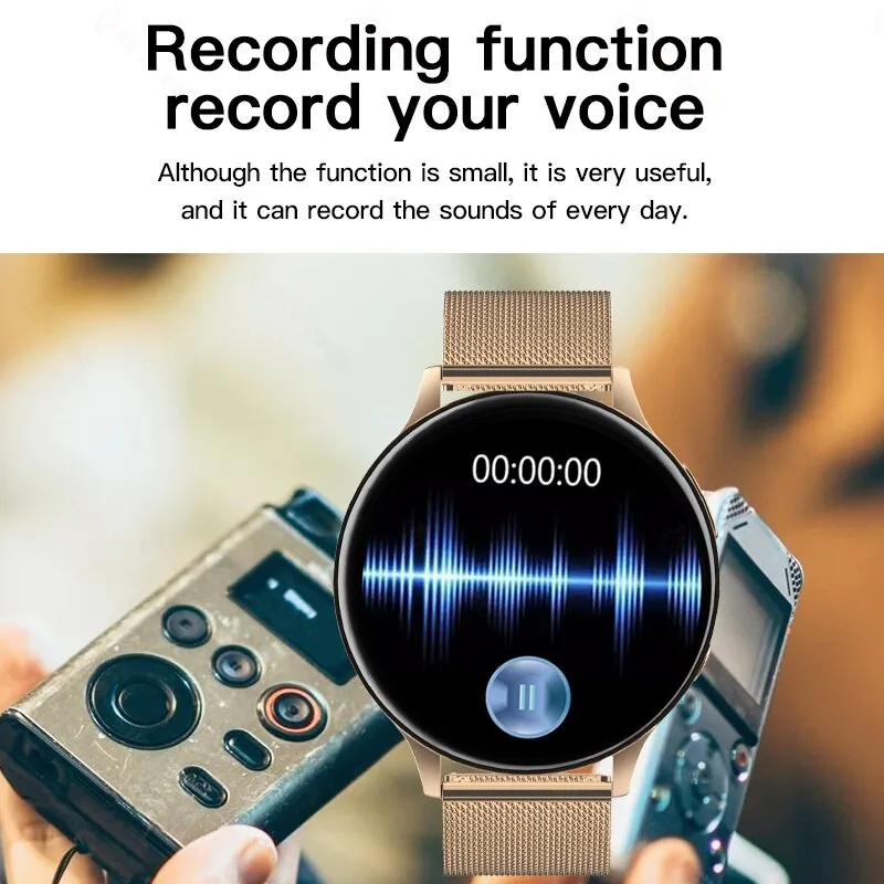 2022 NEW NFC Smart Watch Men Local Music Playback Bluetooth Answer Call Watches Women Waterproof Smartwatch Support Recording