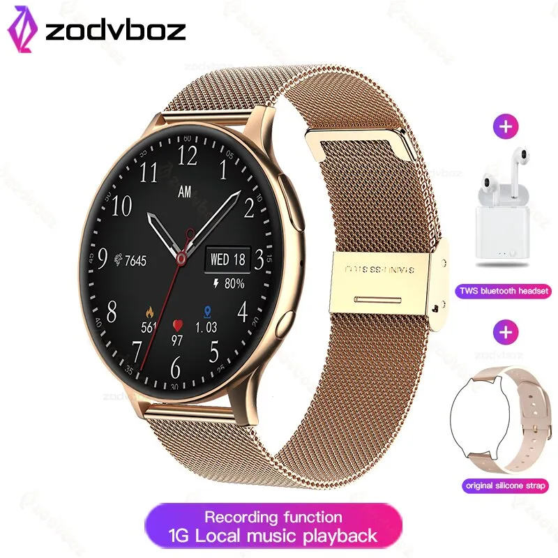 2022 NEW NFC Smart Watch Men Local Music Playback Bluetooth Answer Call Watches Women Waterproof Smartwatch Support Recording