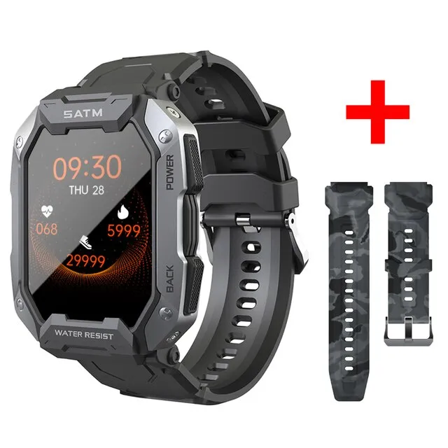 2022 New Smartwatch Men 5ATM Waterproof 1.71 Inch HD Professional Outdoor Smart Watch Man For Swimming Watches For Android IOS