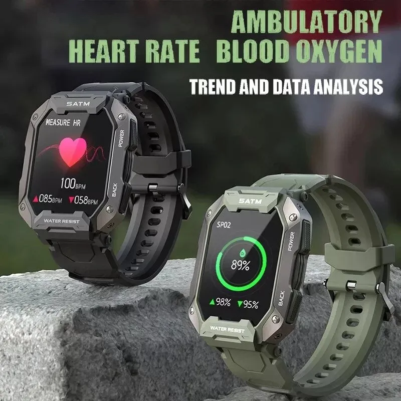 2022 New Smartwatch Men 5ATM Waterproof 1.71 Inch HD Professional Outdoor Smart Watch Man For Swimming Watches For Android IOS