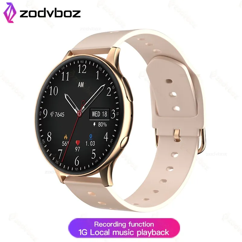 2022 Smart watch 1G Local Music Playback Bluetooth Calls Watches Men Women Fitness Bracelet Custom Watch Face Support Recording