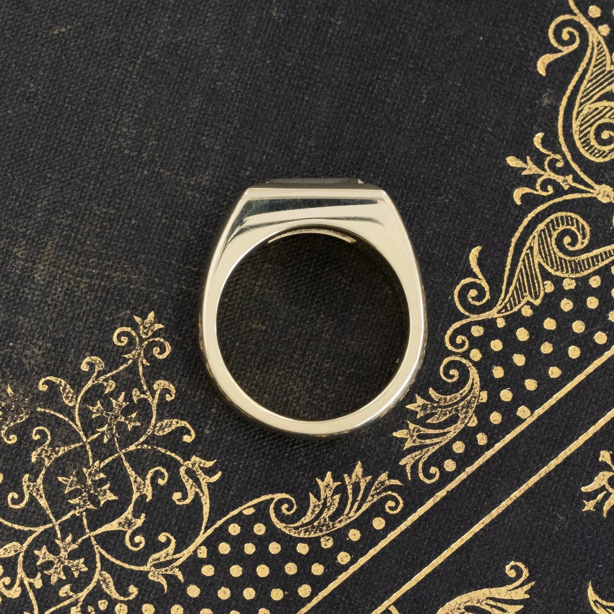 2.04ct Emerald Portrait Cut Diamond Bezel Ring
