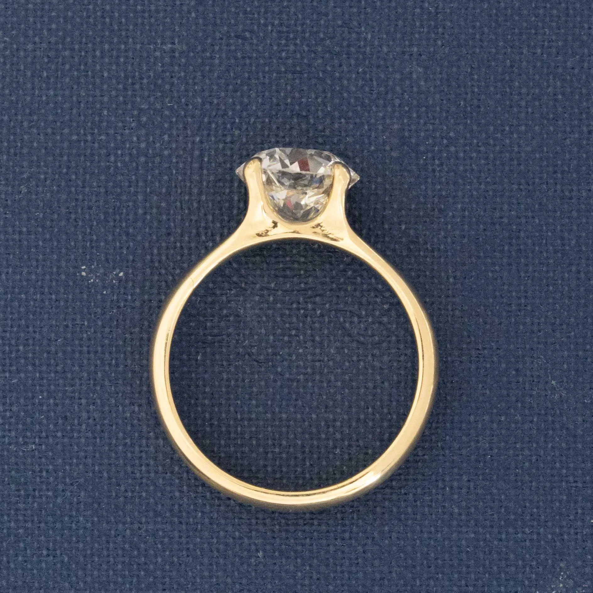 2.40ct Old Mine Cut Diamond Solitaire, GIA I VVS2