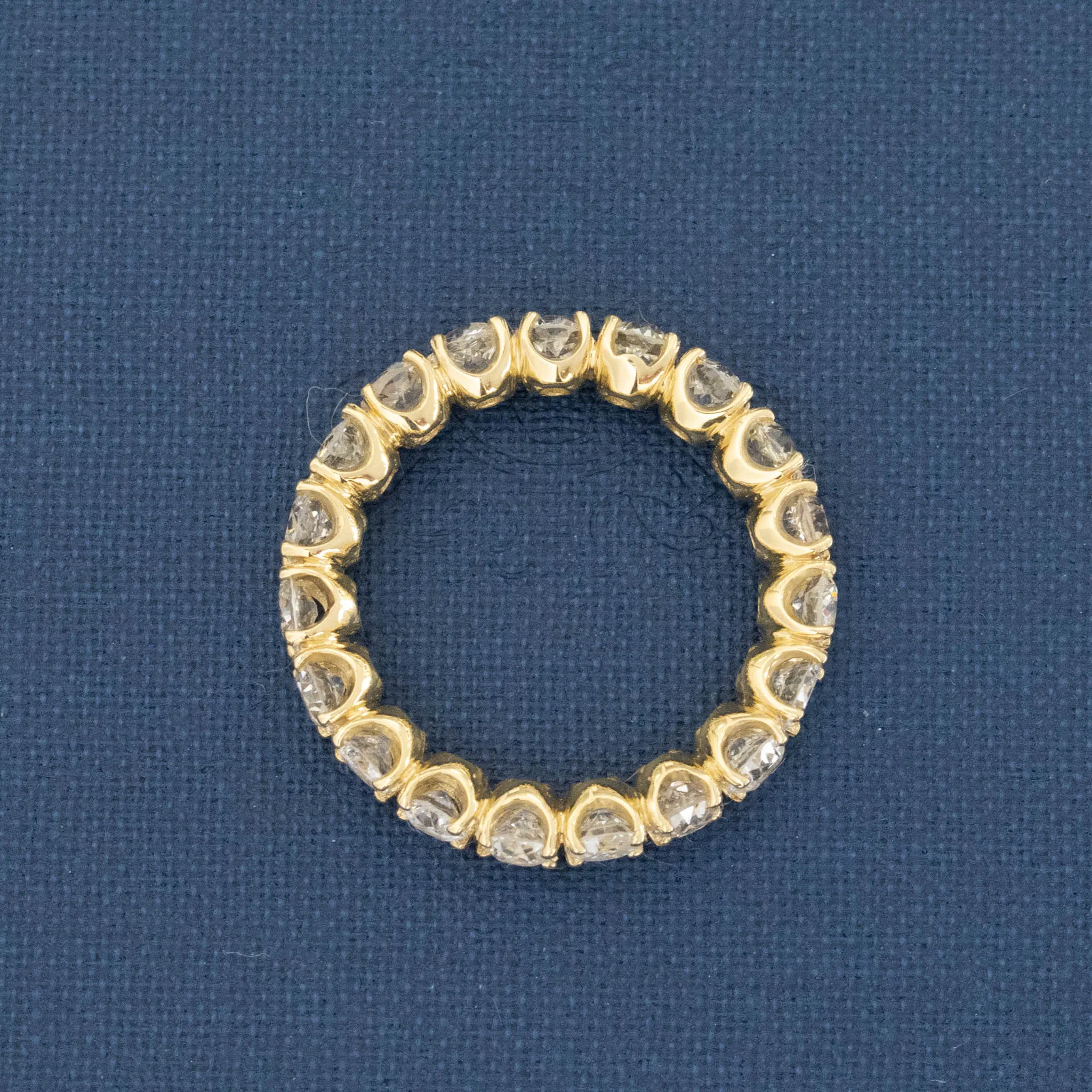 2.71ctw Old European Cut Diamond Eternity Band