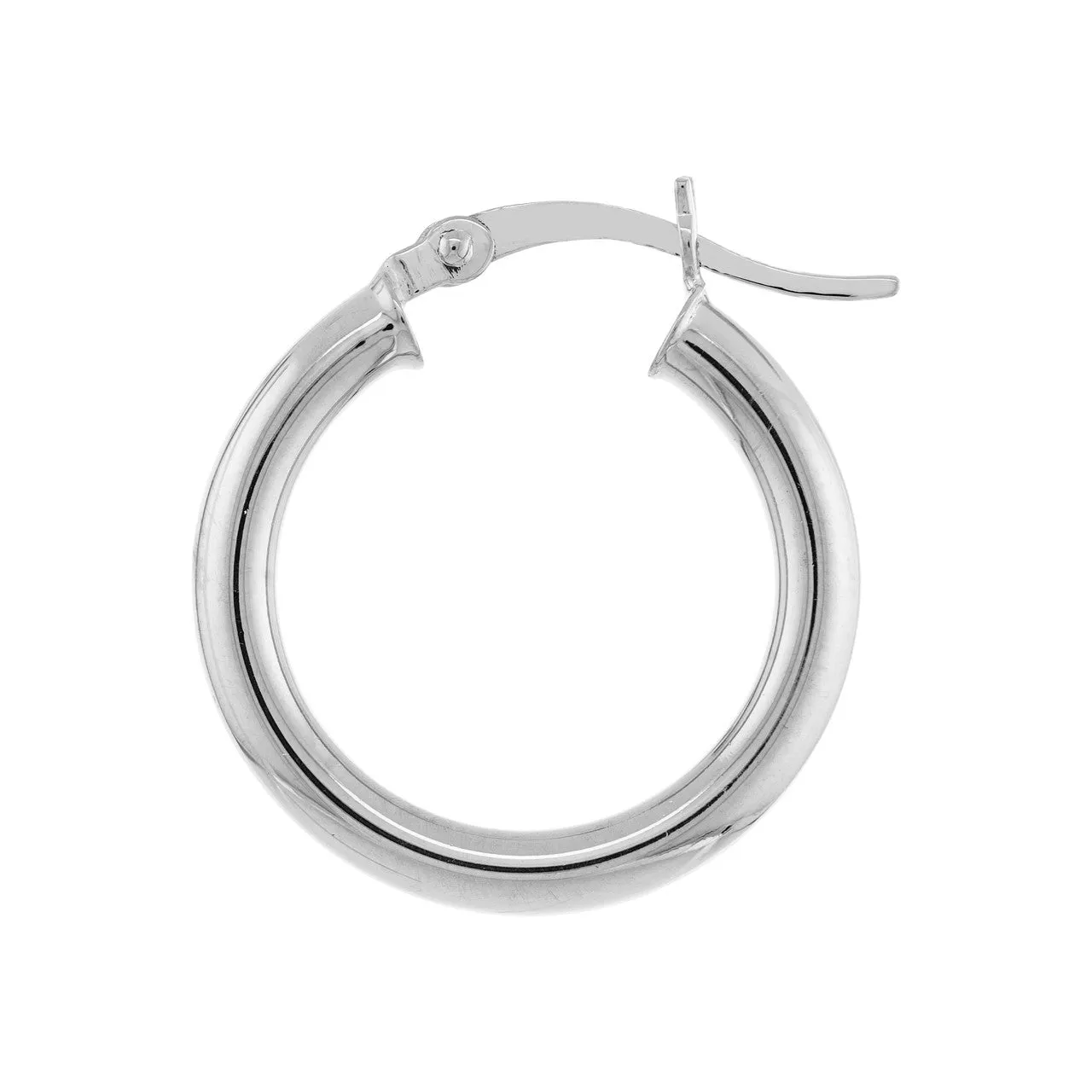 3mm x 20mm Polished Hoop Earrings