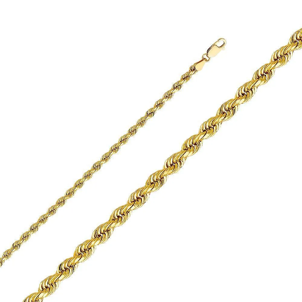 4mm Regular Solid Rope Bracelet