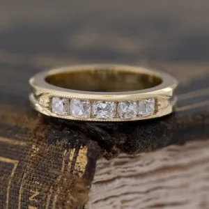 .58ctw Channel Set Old Mine Cut Diamond Band