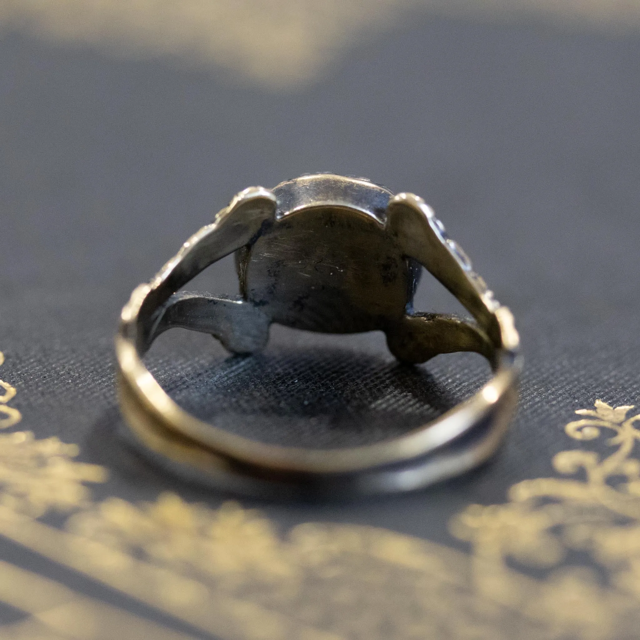 .58ctw Georgian Snake Motif Cluster Ring