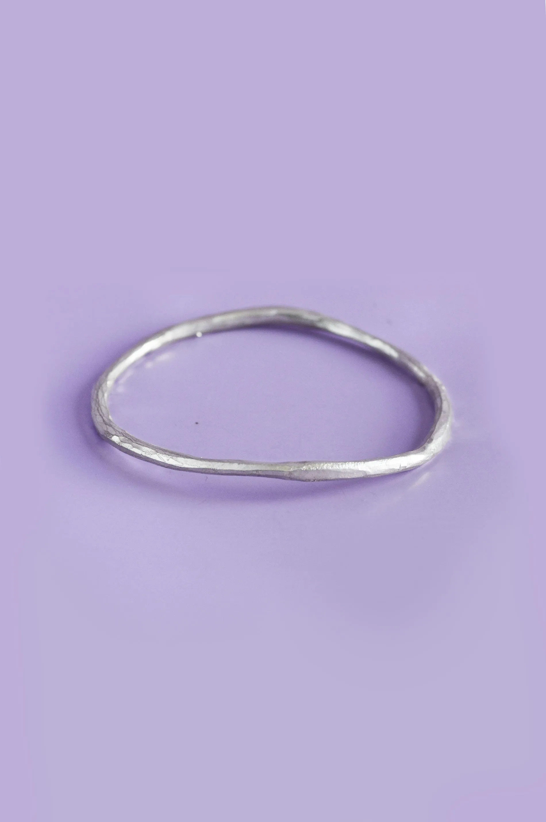 Aisha Thin Silver Bangle