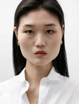 Almost Earrings Medium Polished Gold